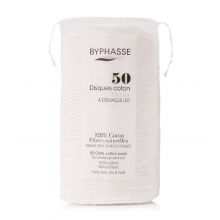 Byphasse - Discos de algodón ovalados - 50 unidades