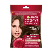 Garnier - Coloración semi-permanente sin amoniaco Color Shampoo Retouch Color Sensation - 5.0: Castaño claro