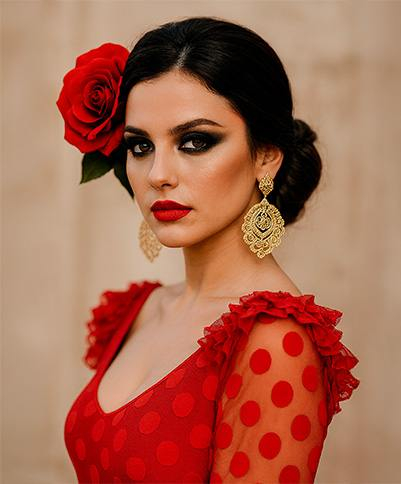 Maquillaje de flamenca: guía para un look radiante de feria