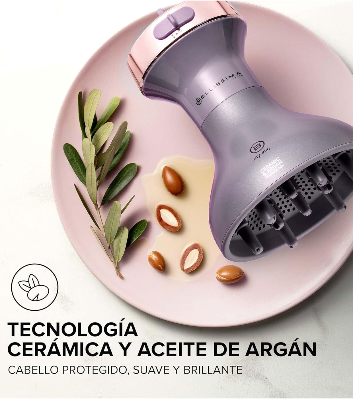 Comprar Bellissima - Secador difusor de aire caliente My Pro Diffon Ceramic  Argan Oil