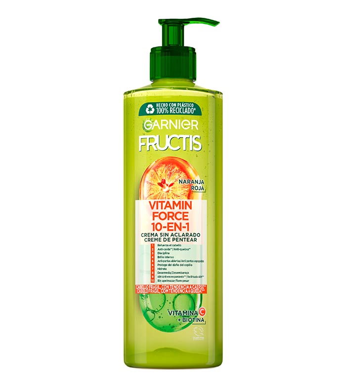 Comprar Garnier - Crema sin aclarado Anti-Caída Fructis con Naranja Roja,  Vitamina C y Biotina para pelo con tendencia a caerse - 400 ml | Maquillalia