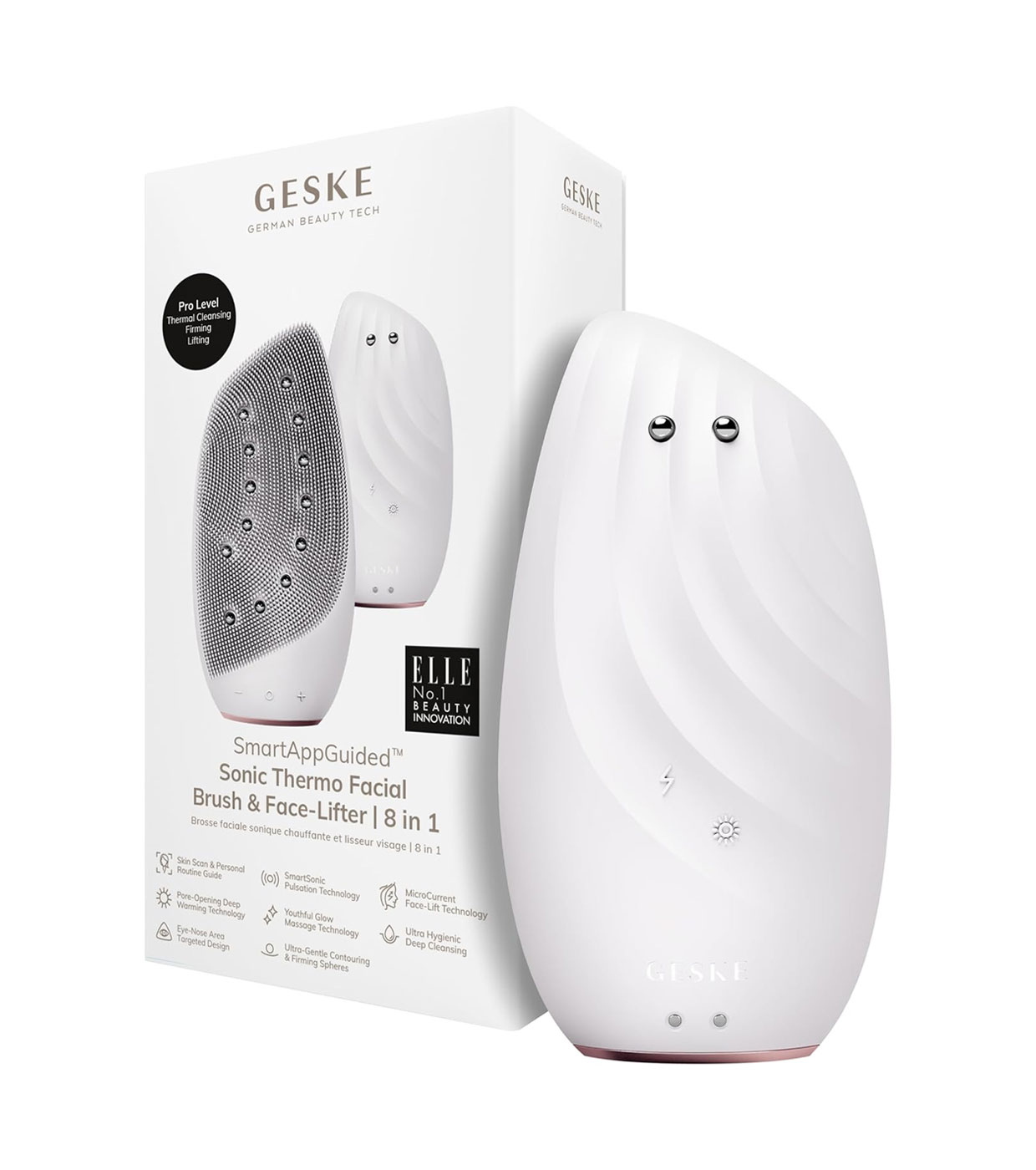 Comprar GESKE - Cepillo limpiador facial 4 en 1 - White