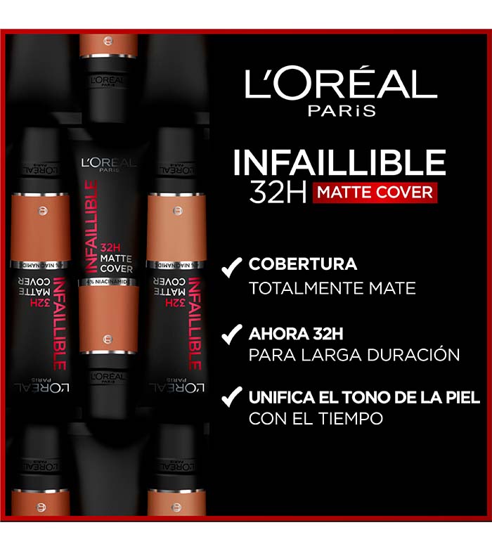 Comprar Loreal Paris - Base de maquillaje Infalible 32H Matte Cover - 130:  Neutral Undertone | Maquillalia