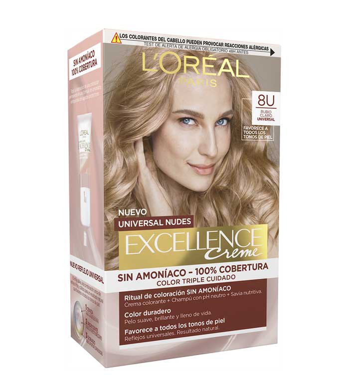 Buy Loreal Paris - Coloring Excellence Creme Universal Nudes - 9U: Very  Light Blonde | Maquibeauty