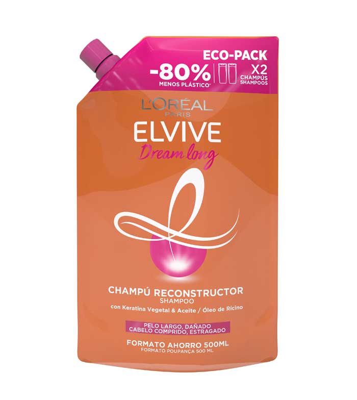 L'Oreal Paris Elseve Full Resist Arginine Shampoo - Champú reconstructor  con biotina, vitamina B5 y arginina 