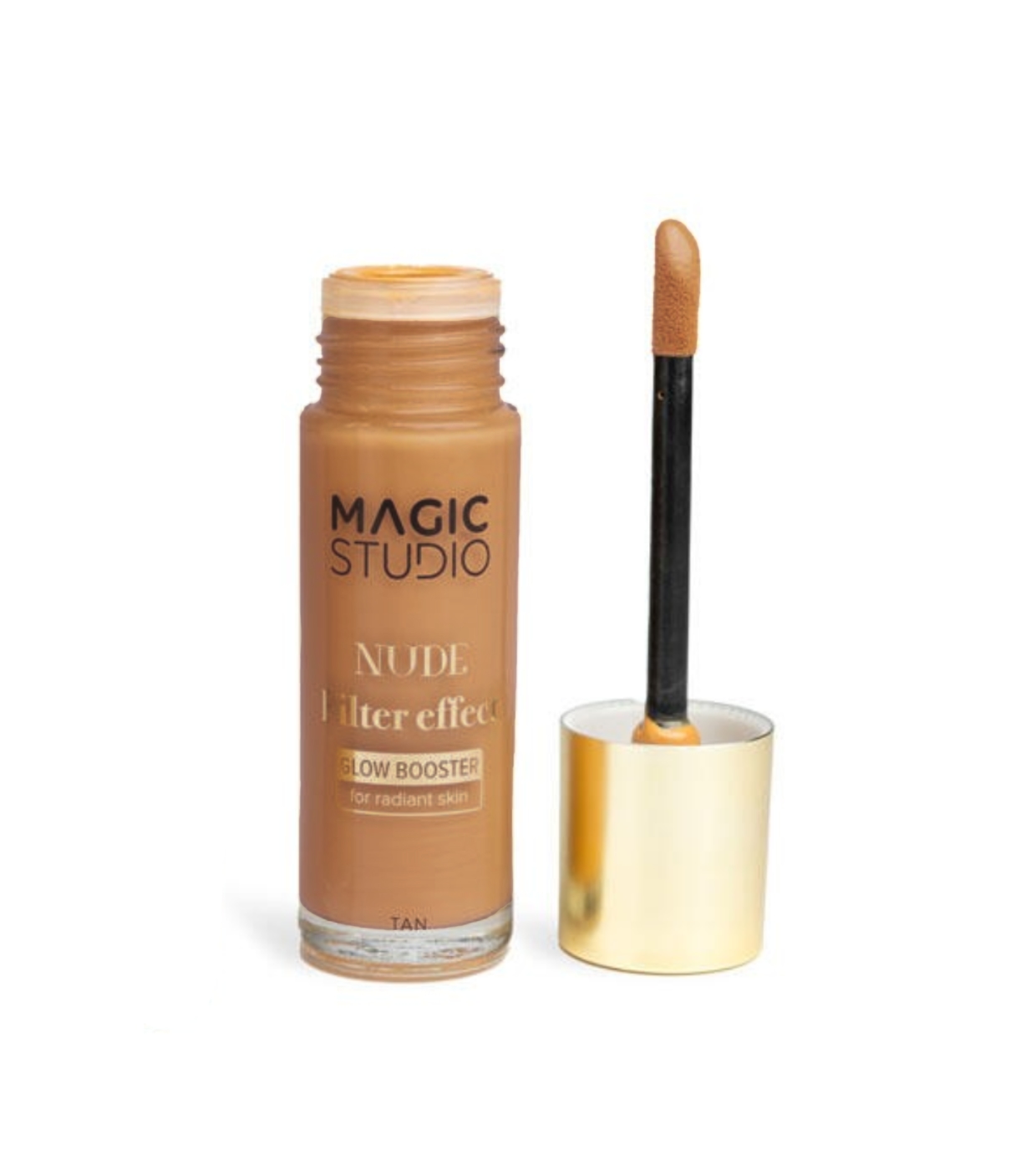 Imagen de Magic Studio - Base de maquillaje iluminadora Nude Filter Effect Glow Booster - Tan