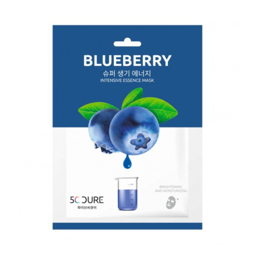 Jkosmec - *5C Cure* - Mascarilla facial iluminadora - Blueberry