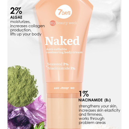 7DAYS - *My Beauty Week* - Crema roller corporal anticelulítica - Naked