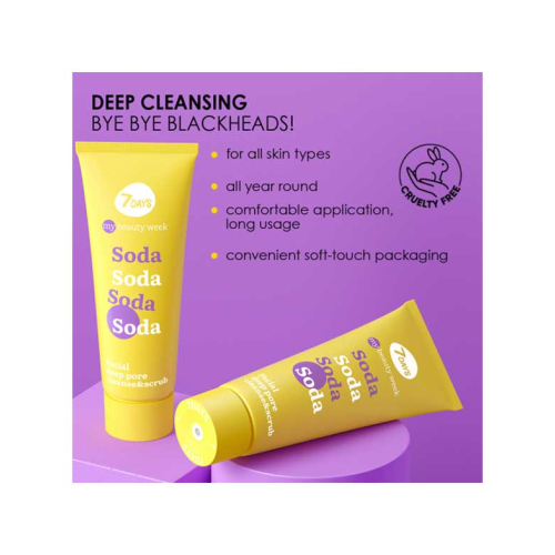 7DAYS - *My Beauty Week* - Exfoliante facial limpiador de poros Soda