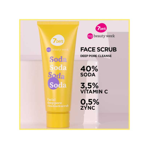 7DAYS - *My Beauty Week* - Exfoliante facial limpiador de poros Soda
