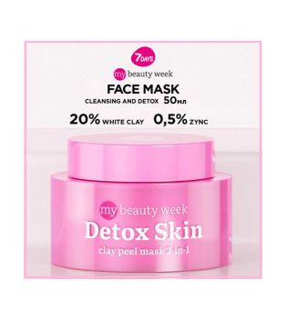 7 Days - *My Beauty Week* - Mascarilla facial de arcilla clarificadora Detox Skin