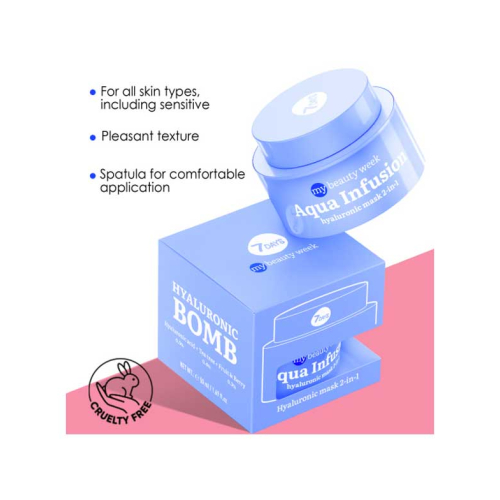 7DAYS - *My Beauty Week* - Mascarilla facial hidratante 2 en 1 Aqua Infusion