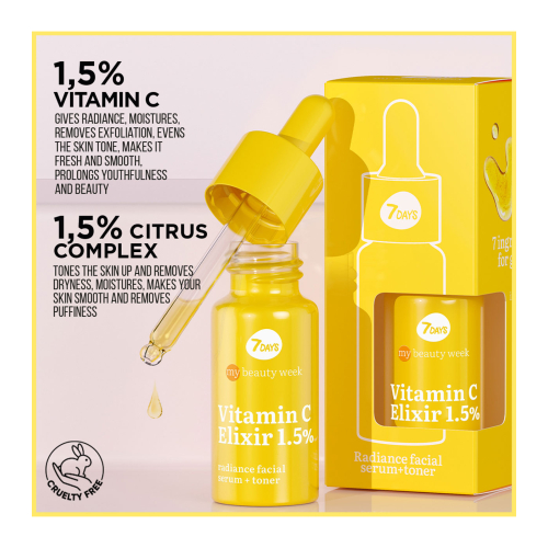 7DAYS - *My Beauty Week* - Sérum facial iluminador y tonificador Re-Vita C