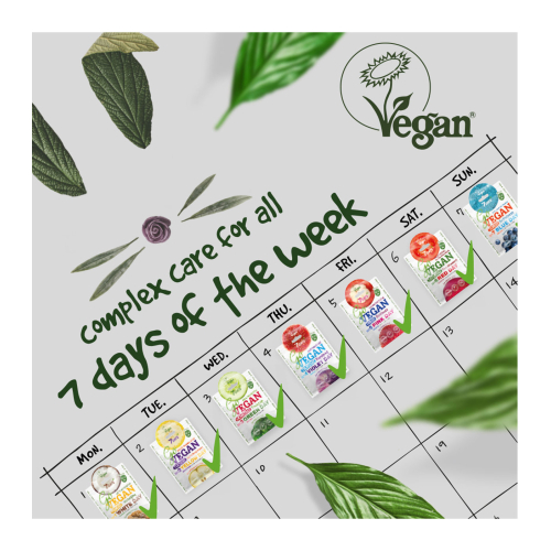 7DAYS - Set de mascarillas faciales Go Vegan Healthy Week Colour Diet