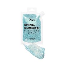 7DAYS - Glitter en gel para rostro, cabello y cuerpo Shine, Bombita! - 905: Brilliant Blue