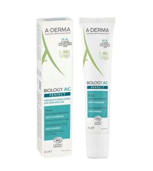 A-Derma - *Biology AC* - Crema facial fluída anti-imperfecciones y anti-marcas Perfect