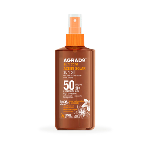 Agrado - Aceite solar acelerador del bronceado SPF50