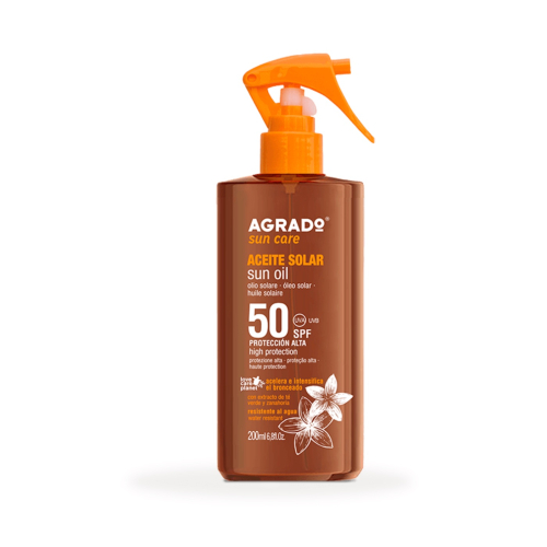 Agrado - Aceite solar acelerador del bronceado SPF50