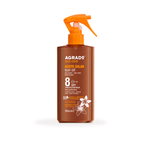 Agrado - Aceite solar acelerador del bronceado SPF8