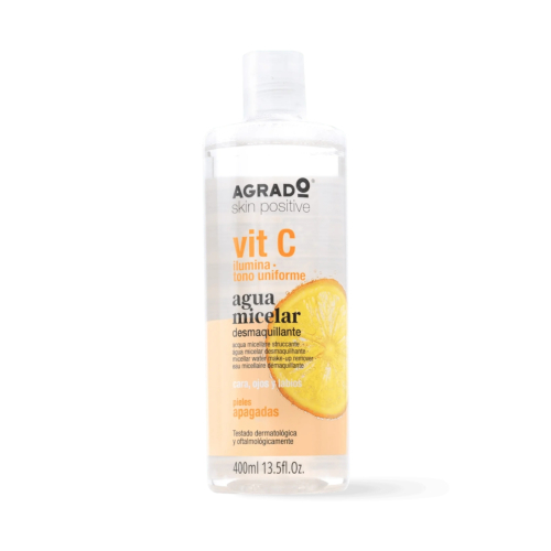 Agrado - Agua micelar desmaquillante vit C - Pieles apagadas