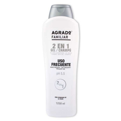 Agrado - Gel y champú uso frecuente familiar - 1250ml