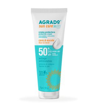 Agrado - Crema protectora facial antimanchas SPF50+