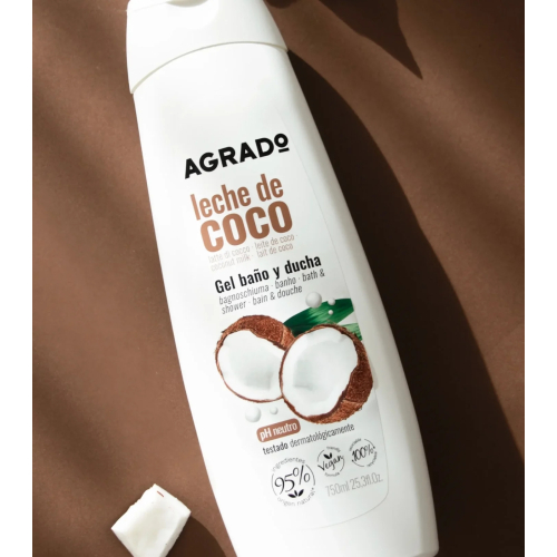 Agrado - Gel de baño y ducha Leche de coco - 750ml