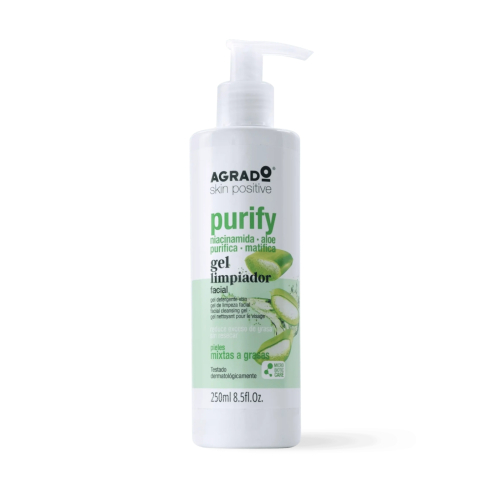 Agrado - Gel limpiador facial Purify - Pieles mixtas a grasas