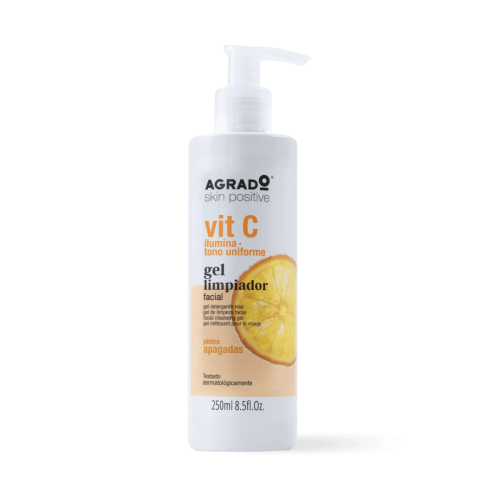 Agrado - Gel limpiador facial vit C - Pieles apagadas