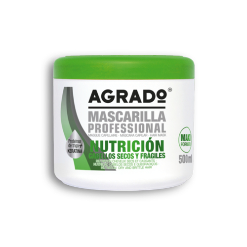 Agrado - Mascarilla capilar nutritiva para cabellos secos y frágiles