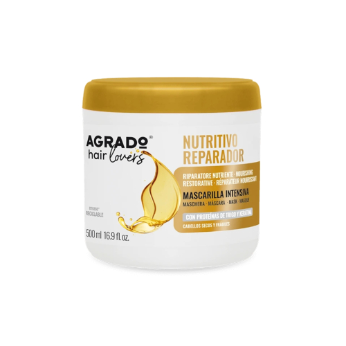 Agrado - Mascarilla capilar nutritiva para cabellos secos y frágiles