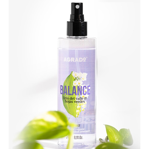 Agrado - Perfume corporal Balance - Lirio del valle y hojas verdes