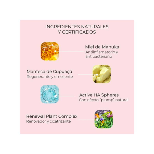 Alma Secret - Bálsamo labial reparador Manuka Lip Balm - Piña y papaya