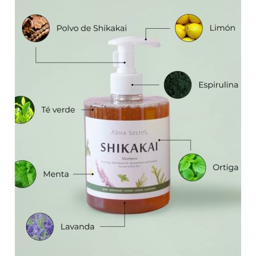 Alma Secret - Champú purificante Shikakai para pelo normal o graso