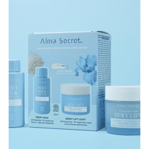 Alma Secret - Cofre Mini Dewy Milk & Dewy Lift Light Cream - Piel normal a mixta