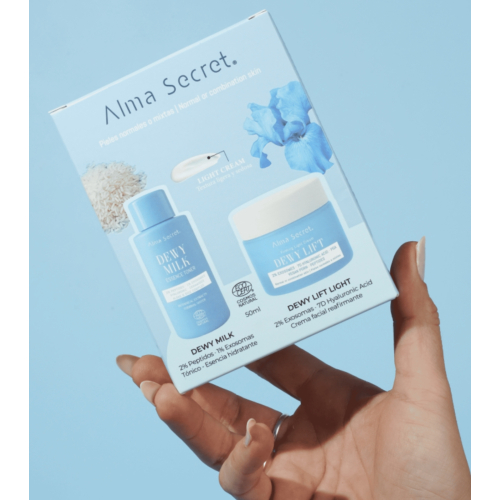 Alma Secret - Cofre Mini Dewy Milk & Dewy Lift Light Cream - Piel normal a mixta