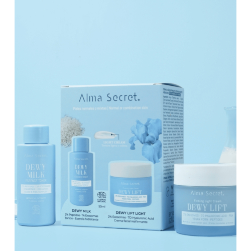 Alma Secret - Cofre Mini Dewy Milk & Dewy Lift Light Cream - Piel normal a mixta