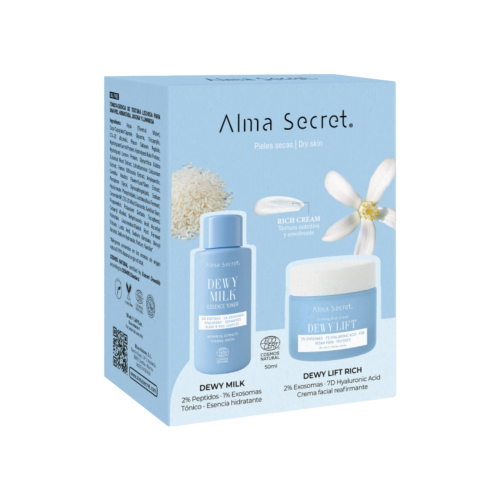 Alma Secret - Cofre Mini Dewy Milk & Dewy Lift Rich Cream - Piel normal a seca
