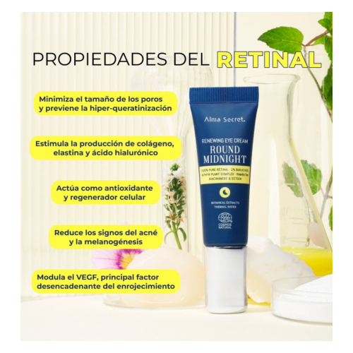 Alma Secret - Contorno de ojos con retinal Round Midnight