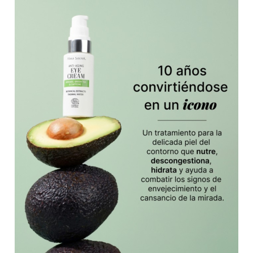 Alma Secret - Contorno de ojos multi-reparador y antiedad con aguacate - 20ml