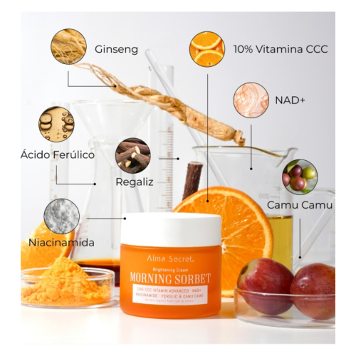 Alma Secret - Crema facial iluminadora Morning Sorbet