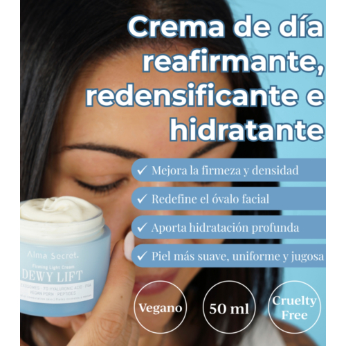 Alma Secret - Crema facial reafirmante Dewy Lift - Pieles normales a mixtas