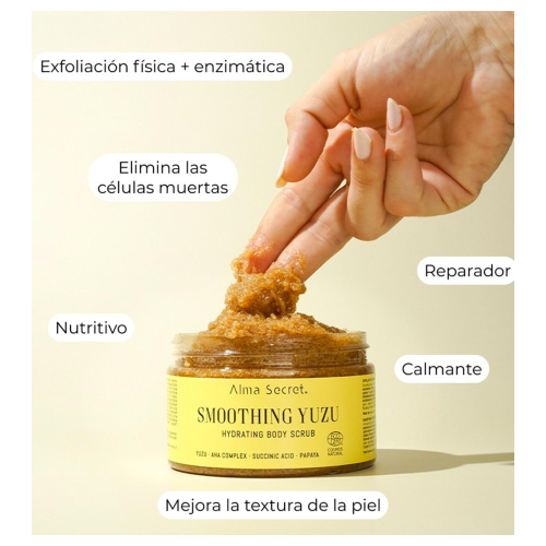 Alma Secret - Exfoliante corporal hidratante Smoothing Yuzu