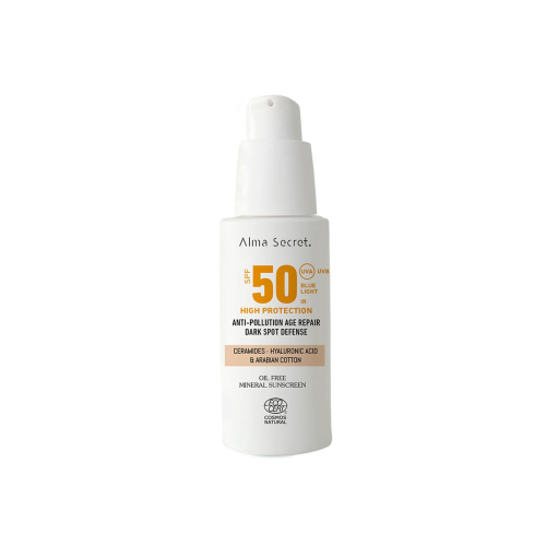 Alma Secret - Protector solar facial SPF50 con color - Sand