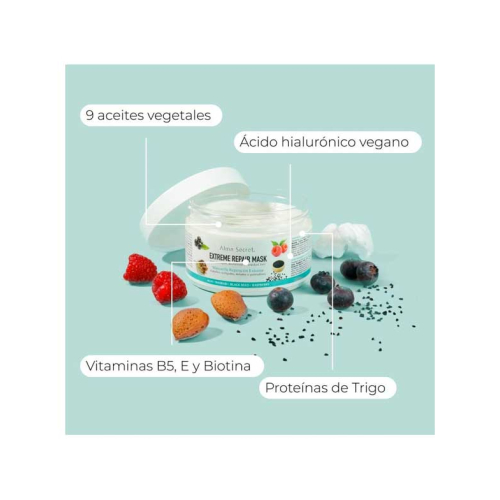 Alma Secret - Set de regalo champú sólido Shikakai + mascarilla Extreme Repair