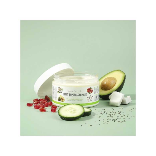 Alma Secret - Set de regalo sérum capilar Botanical Rescue + mascarilla Curly Superglow