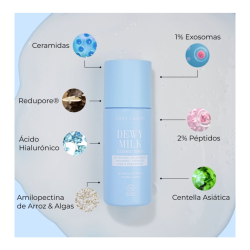 Alma Secret - Tónico lechoso facial Dewy Milk Essence Toner
