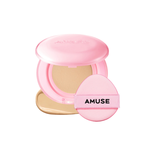 Amuse - Base de maquillaje en cushion Dew Power Vegan SPF50 PA++++ - 02: Healthy
