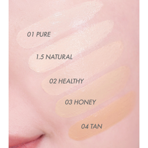 Amuse - Base de maquillaje en cushion Dew Power Vegan SPF50 PA++++ - 02: Healthy