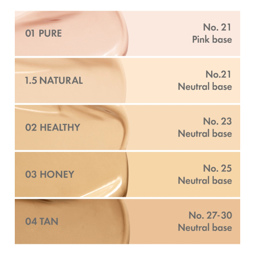 Amuse - Base de maquillaje en cushion Dew Power Vegan SPF50 PA++++ - 02: Healthy